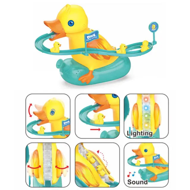 Mini Duck Climbing Stairs Toy Roller ,Electric duck climbing stairs