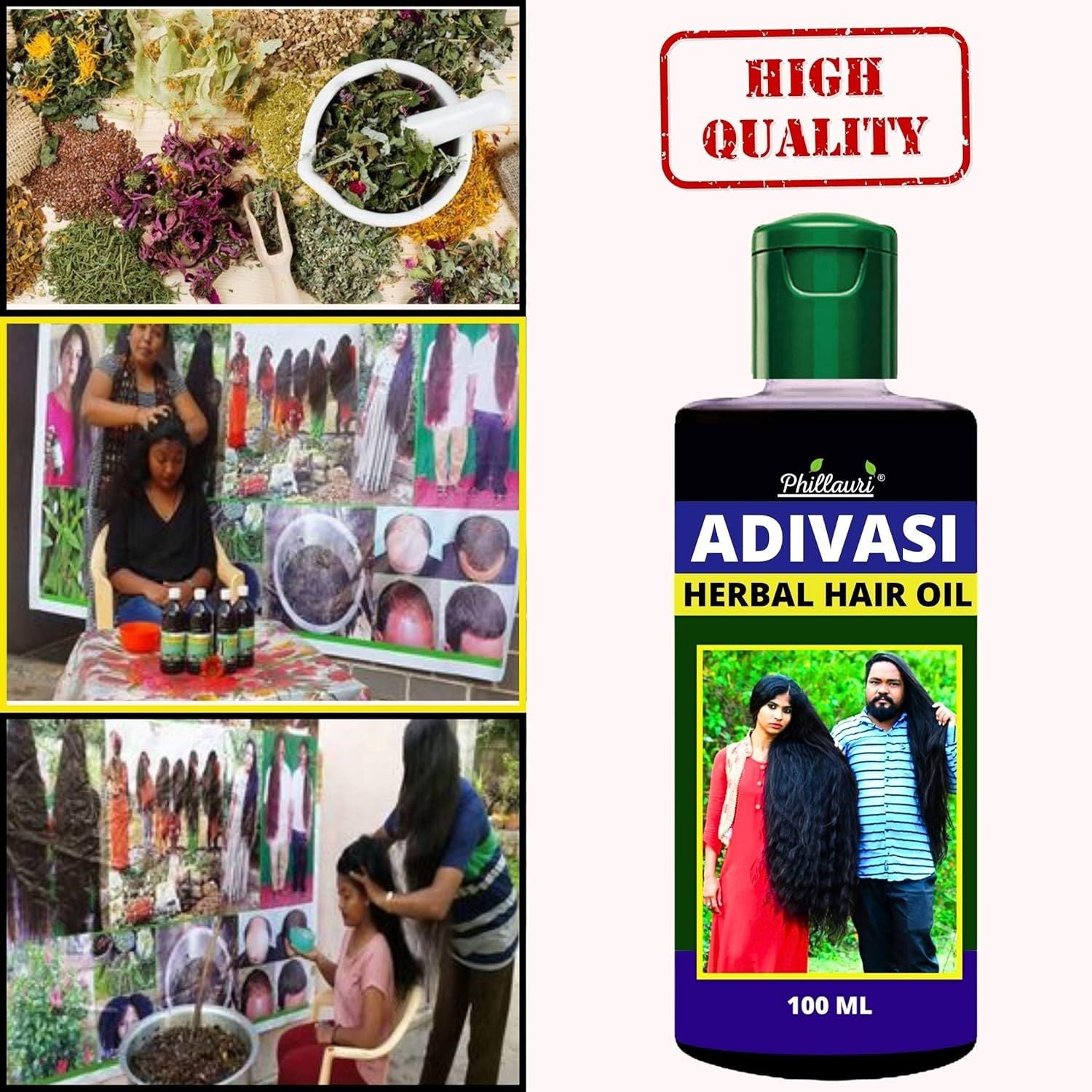 Adivasi herbal hair oil for hair growth